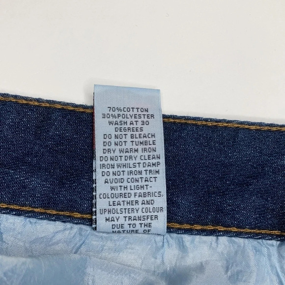 Boohoo Dark Wash Distressed Jeans Sz: 20 - Picture 6 of 7